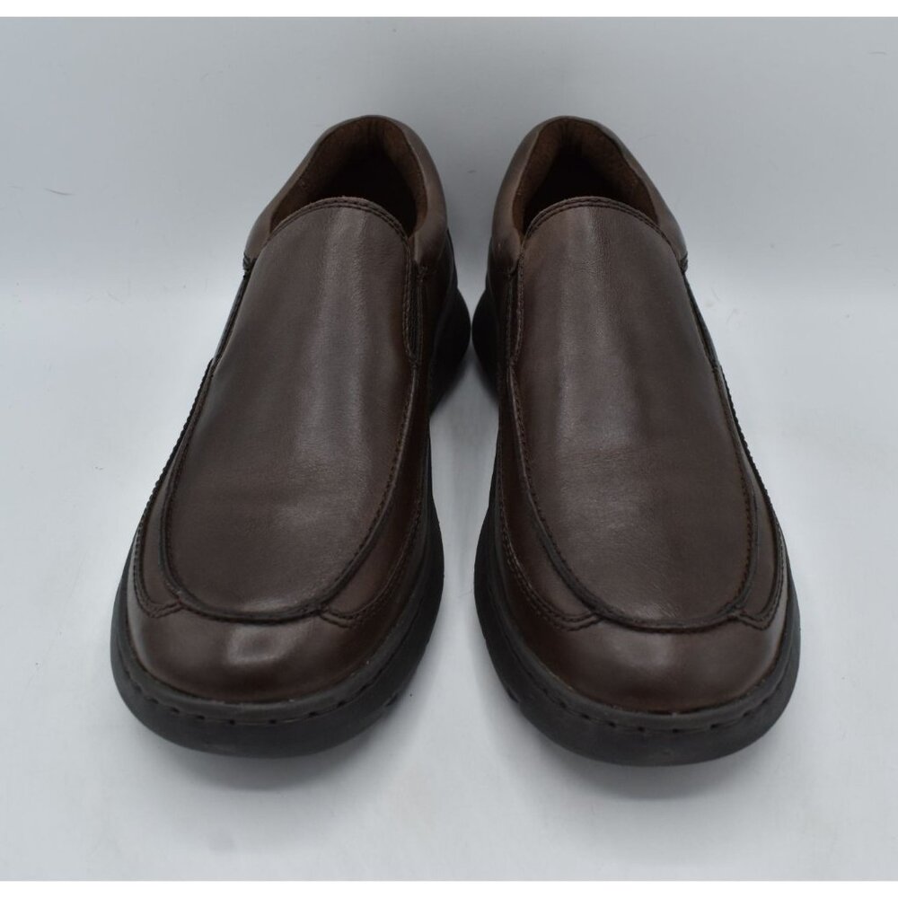 Born Mens Size 9.5 Cambridge Dark Brown Full Grain Leather Slip On Casual Shoes - Picture 7 of 11
